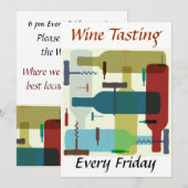 Wijnflesjes op uitnodiging (Voorkant / Achterkant)