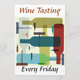 Wijnflesjes op uitnodiging