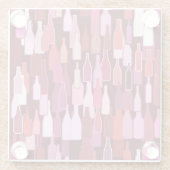 Wijnflesjes, pruimen, kruidenflesjes glazen onderzetter (Achterkant)