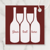 Wijnflesjes voor Kaart Bedankjes Labels (Achterkant)