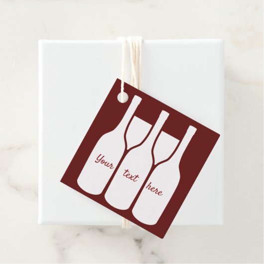 Wijnflesjes voor Kaart Bedankjes Labels (In situ)