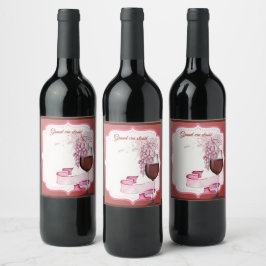 Wijnfleslabels Set etiketten