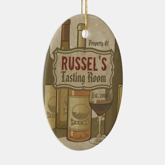  wijnflessen Aangepaste versiering Keramisch Ornament (Rechts)