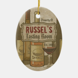  wijnflessen Aangepaste versiering Keramisch Ornament