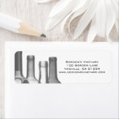 Wijnflessen Adreslabel Stickers (Insitu)