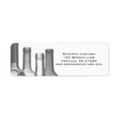 Wijnflessen Adreslabel Stickers (Voorkant)