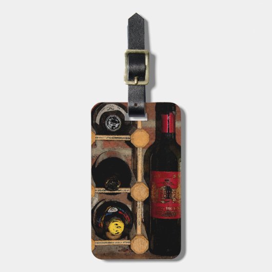 Wijnflessen Bagagelabel (Voorkant verticaal)