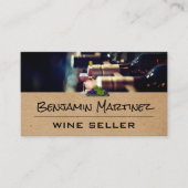 Wijnflessen | barman visitekaartje (Voorkant)