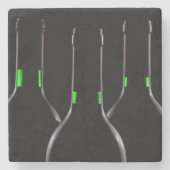 Wijnflessen Black Stone Beverage Coaster Stenen Onderzetter (Voorkant)