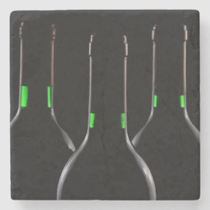 Wijnflessen Black Stone Beverage Coaster Stenen Onderzetter
