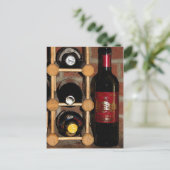 Wijnflessen Briefkaart (Staand voorkant)