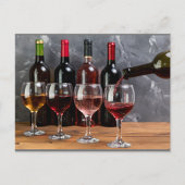 Wijnflessen Briefkaart