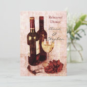 Wijnflessen, druiven, schroefdraad en glas kaart (Staand voorkant)