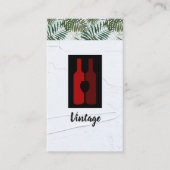 Wijnflessen en glazen Logo Visitekaartje (Voorkant)