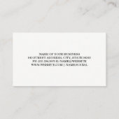 Wijnflessen en glazen patroon visitekaartje (Achterkant)