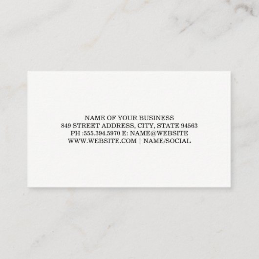 Wijnflessen en glazen patroon visitekaartje (Achterkant)