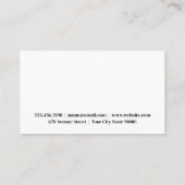 Wijnflessen en glazen | wijngaard | wijnmakerij visitekaartje (Achterkant)