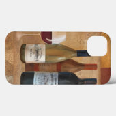  wijnflessen en wijnglas Case-Mate iPhone case (Achterkant (horizontaal))