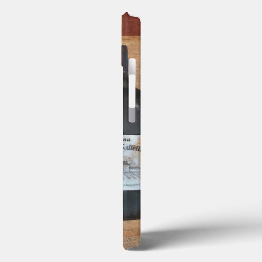  wijnflessen en wijnglas Case-Mate iPhone case (Achterkant / Links)
