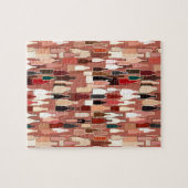 Wijnflessen, grondkleuren, teracoatachtergrond legpuzzel (Horizontaal)