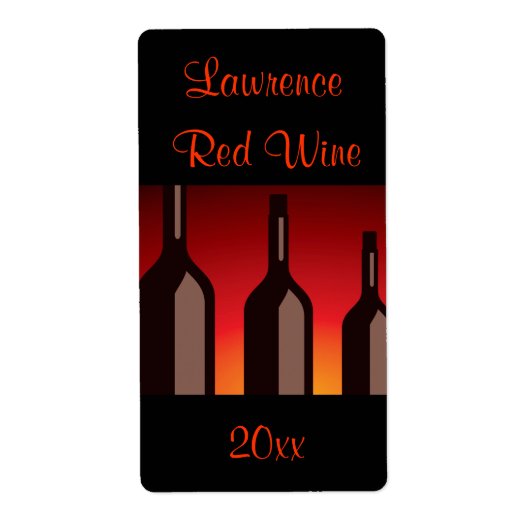 Wijnflessen Homemade Wine Label (Voorkant)