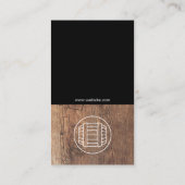 Wijnflessen | Hout Visitekaartje (Achterkant)