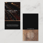 Wijnflessen | Hout Visitekaartje (Voorkant / Achterkant)