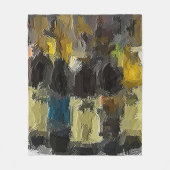 Wijnflessen in Abstracte vlootsegment Fleece Deken (Voorkant)
