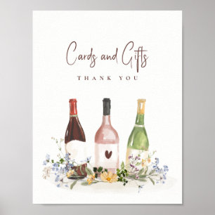 Wijnflessen Kaarten & Cadeaus Bruidsfeest Sign Poster