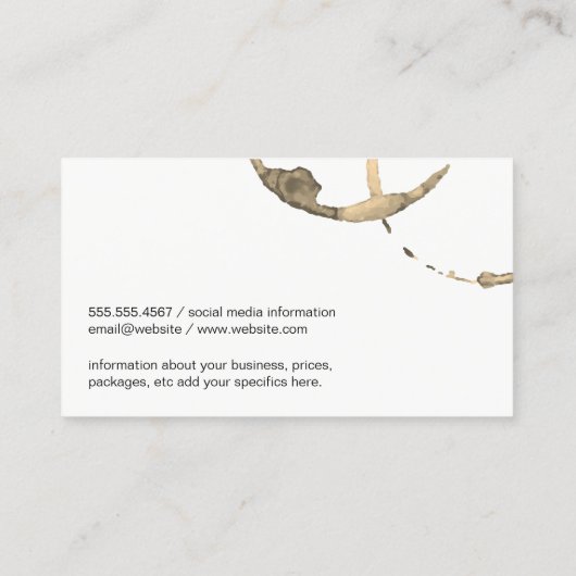 Wijnflessen | Klassieke Gouden Zwarte Zakelijke Ka Visitekaartje (Achterkant)