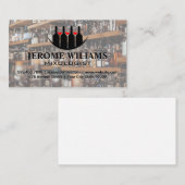 Wijnflessen Logo | Mixologist Visitekaartje (Voorkant / Achterkant)