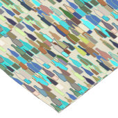 Wijnflessen, met meerdere kleuren, beige achtergro korte tafelloper (Hoek)