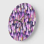 Wijnflessen, met meerdere kleuren, donkerblauwe ac grote klok (Hoek)