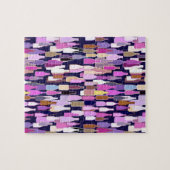 Wijnflessen, met meerdere kleuren, donkerblauwe ac legpuzzel (Horizontaal)