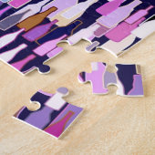 Wijnflessen, met meerdere kleuren, donkerblauwe ac legpuzzel (Zijkant)