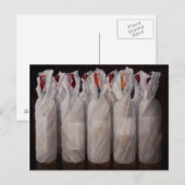 Wijnflessen met onmiddellijke verpakking 2010 briefkaart (Voorkant / Achterkant)