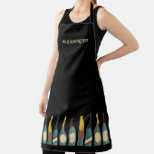 Wijnflessen personaliseren zwart Schort (Insitu)