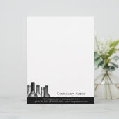 Wijnflessen professionele briefhoofd (Staand voorkant)