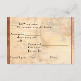 Wijnflessen RSVP-antwoord RSVP Kaartje