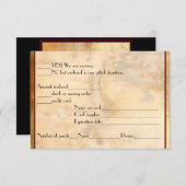 Wijnflessen RSVP-antwoord RSVP Kaartje (Voorkant / Achterkant)