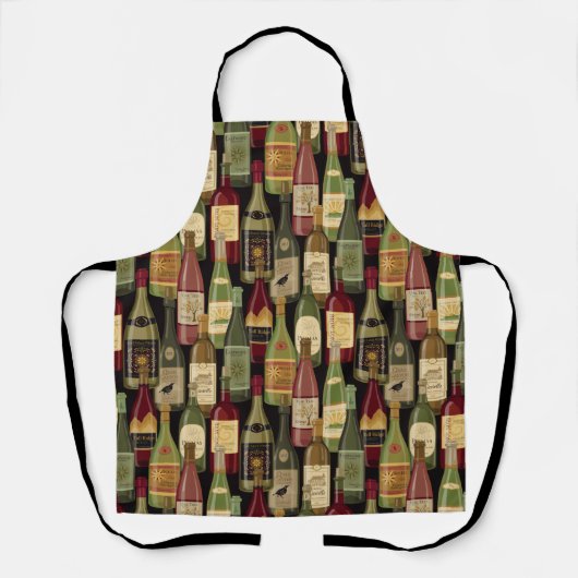 Wijnflessen Schort (Voorkant)