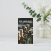 Wijnflessen | slijterij visitekaartje (Staand voorkant)