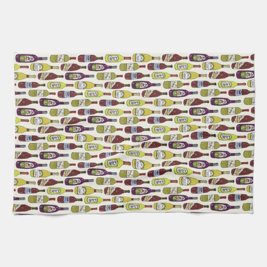 Wijnflessen Theedoek (Horizontaal)