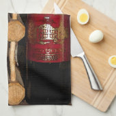 Wijnflessen Theedoek (Quarter Fold)