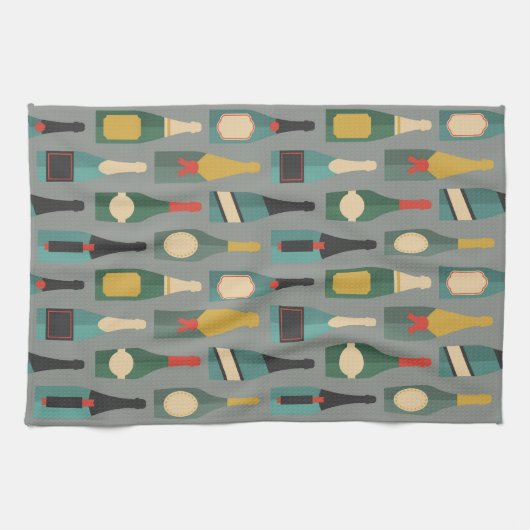 Wijnflessen Theedoek (Horizontaal)