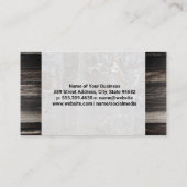 Wijnflessen | Visitekaartje van marmer en hout (Achterkant)