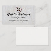 Wijnflessen | Vlek | Steen Visitekaartje (Voorkant / Achterkant)