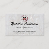 Wijnflessen | Vlek | Steen Visitekaartje (Voorkant)