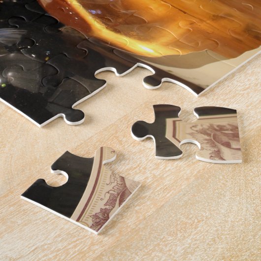 Wijnflessen voor wijnovers legpuzzel (Zijkant)