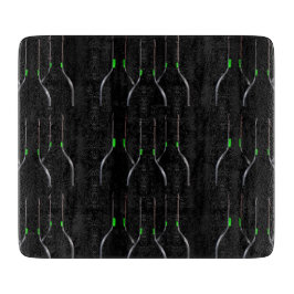 Wijnflessen Zwart Decoratieve Glas Snijplank
